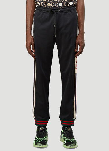 Gucci Contrast-Trim Track Pants Black guc0143010