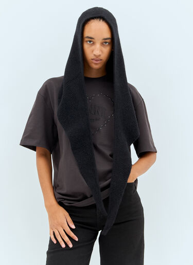 Soft Wool Balaclava GANNI Soft Wool Balaclava Black gan0258063