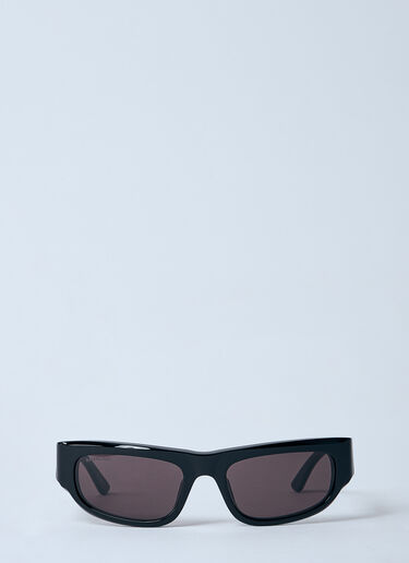 Balenciaga Logo Print Sunglasses Black bcs0360005