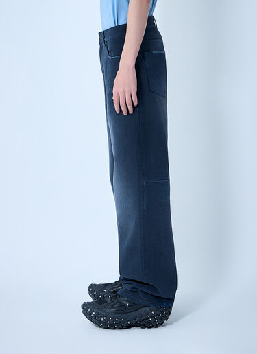 Balenciaga Curved Knee Pants Navy bal0163001