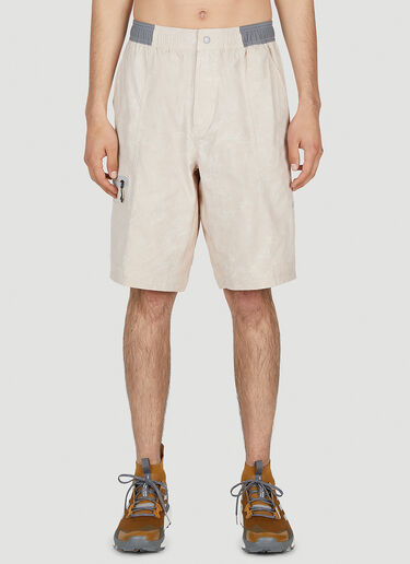 Logo Print Technical Shorts adidas Terrex x And Wander Logo Print Technical Shorts Beige ata0152002