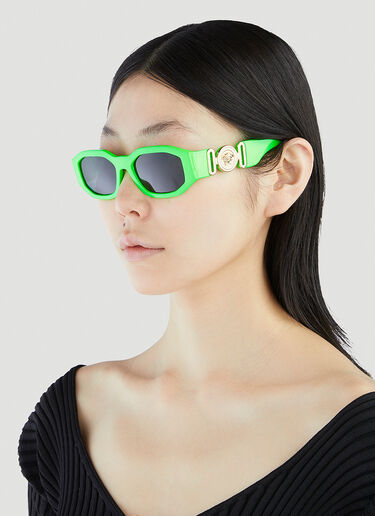 Versace Medusa Biggie Sunglasses Green lxv0251001
