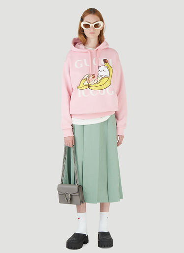 Gucci [ばなにゃ] フード付きスウェットシャツ ピンク guc0245052