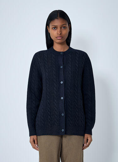 The Row Loneke Cardigan Navy row0262017