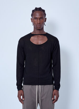 Rick Owens Cut-Out Detail Sweater Black ric0165042