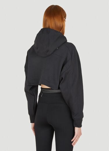 adidas by Stella McCartney Cropped Hooded Sweatshirt Black asm0248002