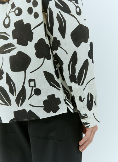 Jacquemus 라 슈미즈 시몬 리넨 셔츠 화이트 jac0156006