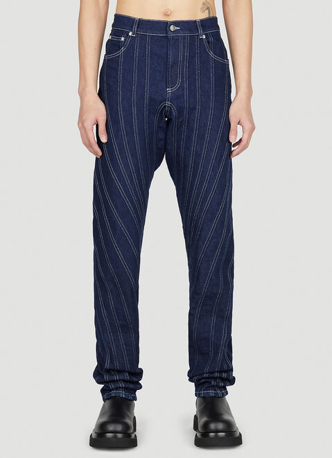 Mugler Topstitch Jeans Black mug0351001