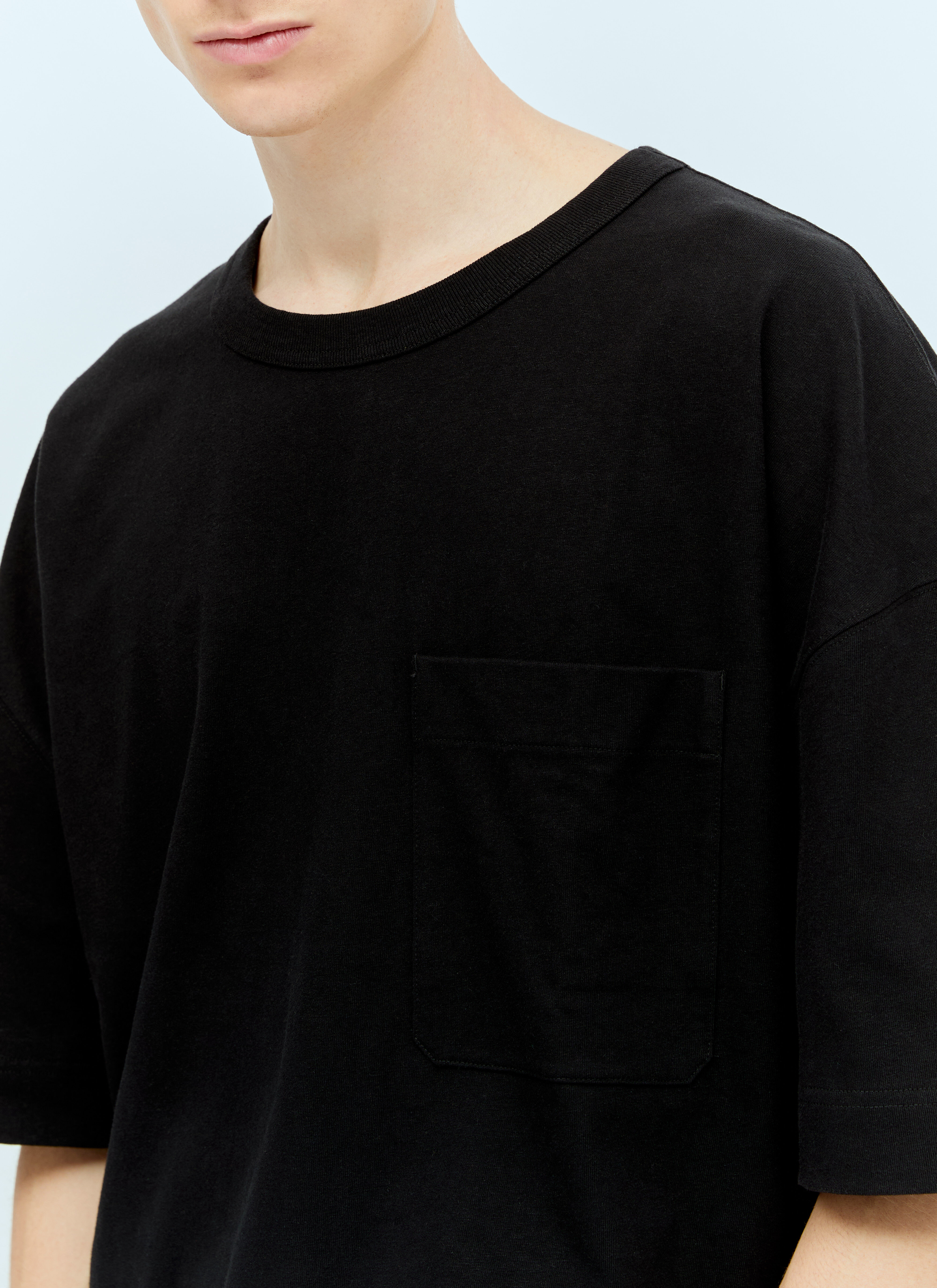 Lemaire Men's' Boxy T-Shirt in Black | LN-CC®