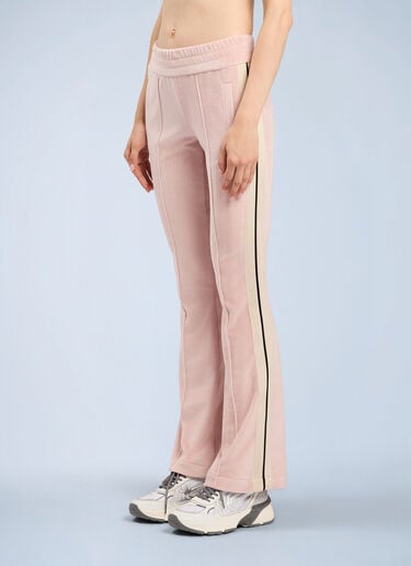 Palm Angels Logo Flare Chenille Track Pants Pink pma0264232