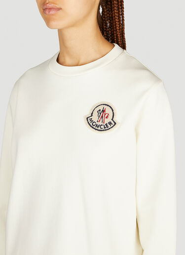 Moncler 徽标贴饰运动衫 白色 mon0253033