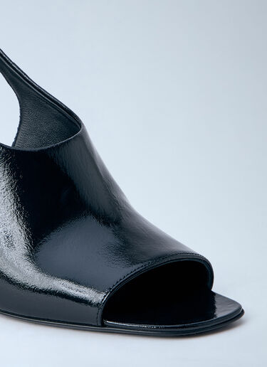 TOTEME Slingback Peep-Toe Heels Black tot0264044