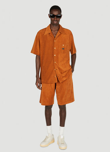 Towelling Shorts Dolce & Gabbana Towelling Shorts Orange dol0152011