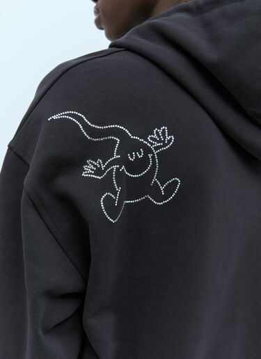 Carne Bollente Diamonds Cum Hooded Sweatshirt Black cbn0354002
