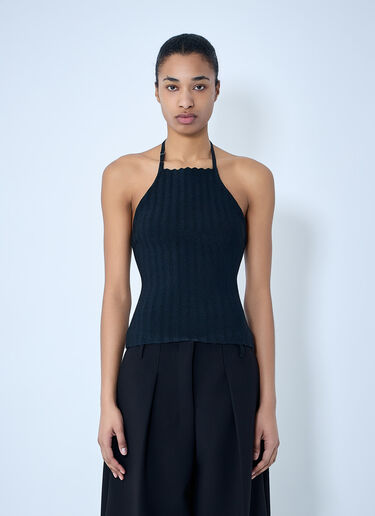 Jacquemus La Maille Tablier Top Navy jac0264017