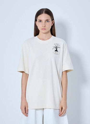LN-CC® - Jacquemus: Le Palmier T-Shirt - Cream Jacquemus Le Palmier T-Shirt Cream jac0266018