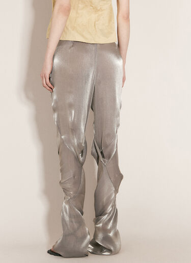 Kiko Kostadinov Orpheus Metallic Pants Silver kko0256002