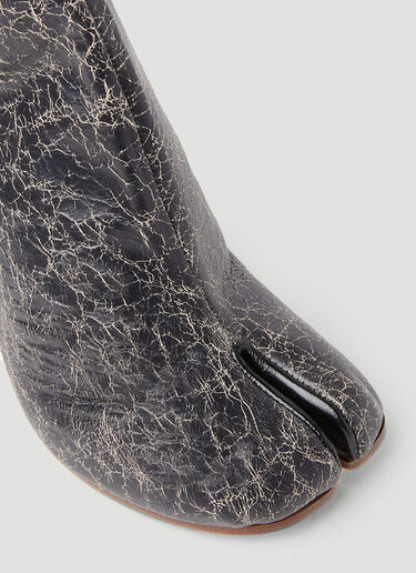 Maison Margiela Cracked Tabi Ankle Boots Black mla0251038