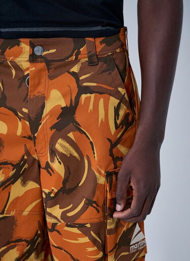 Martine Rose Printed Cargo Shorts Orange mtr0164009