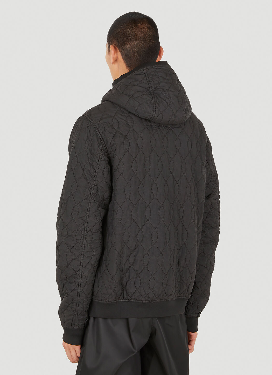 Mens quilted hoodie sale