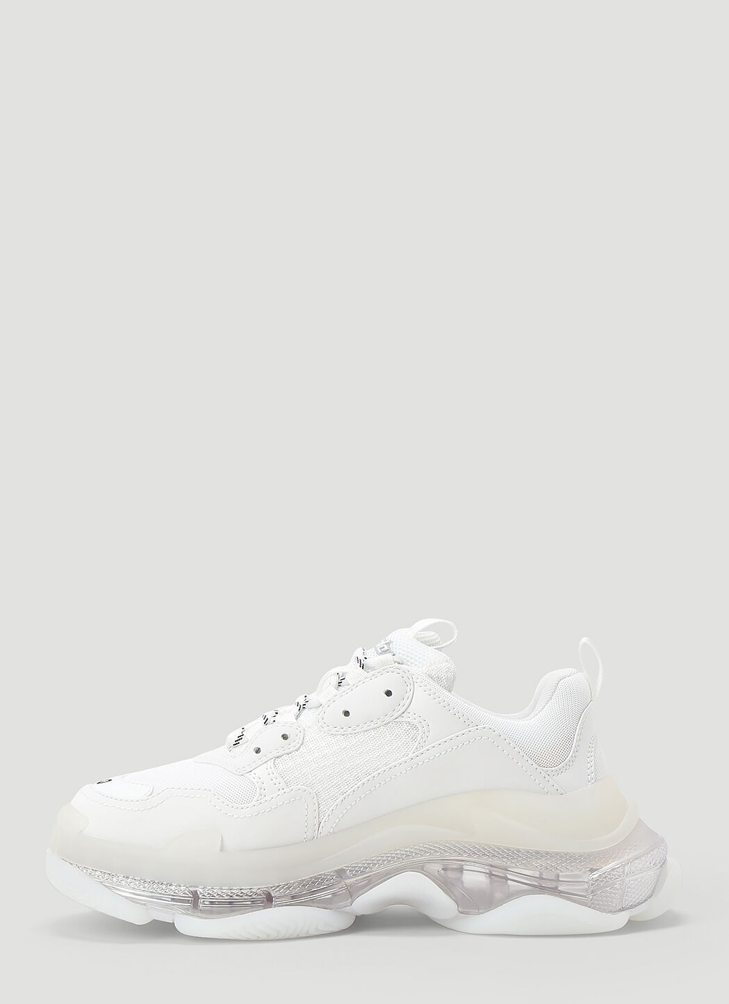 Balenciaga white triple s clear sole sneakers on sale