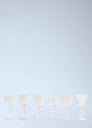 Bitossi Home Set Of Six Assorted Goblets Clear wps0692584