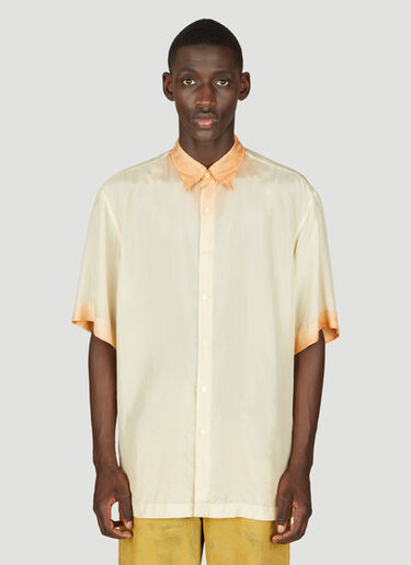 Dries Van Noten Ombre-Dyed Silk Shirt Orange dvn0156020