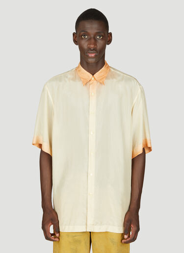 Ombre-Dyed Silk Shirt Dries Van Noten Ombre-Dyed Silk Shirt Orange dvn0156020