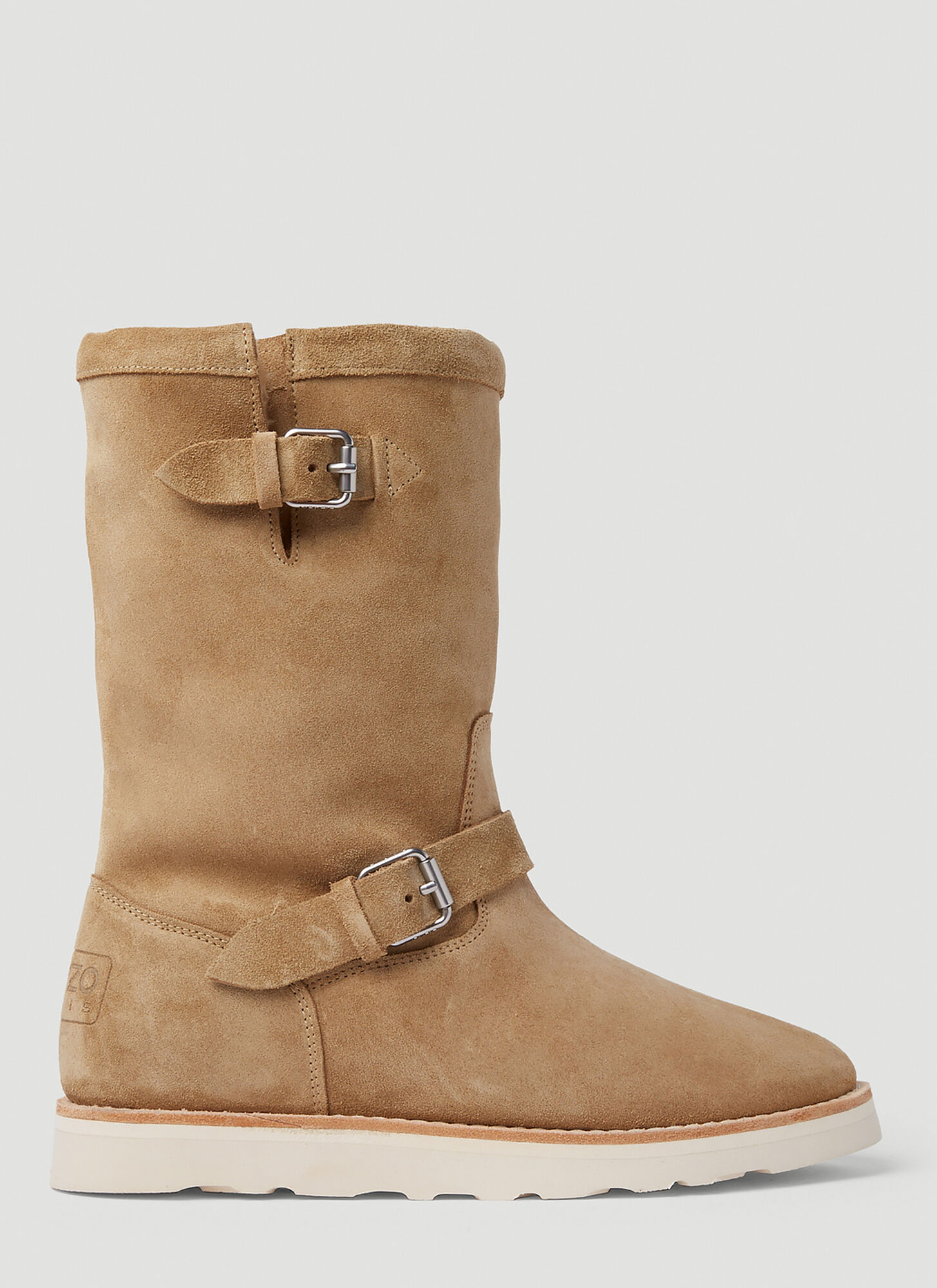 Shop Kenzo Cozy Boots In Camel