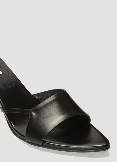 Reike Nen Cut-Out Pointed-Toe Heeled Mules Black rkn0241003