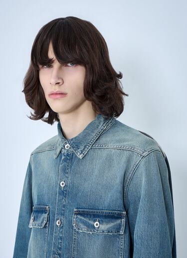 Rick Owens DRKSHDW Denim Overshirt Jacket Blue drk0164002