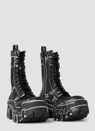 Balenciaga Bulldozer Boots Black bal0251067