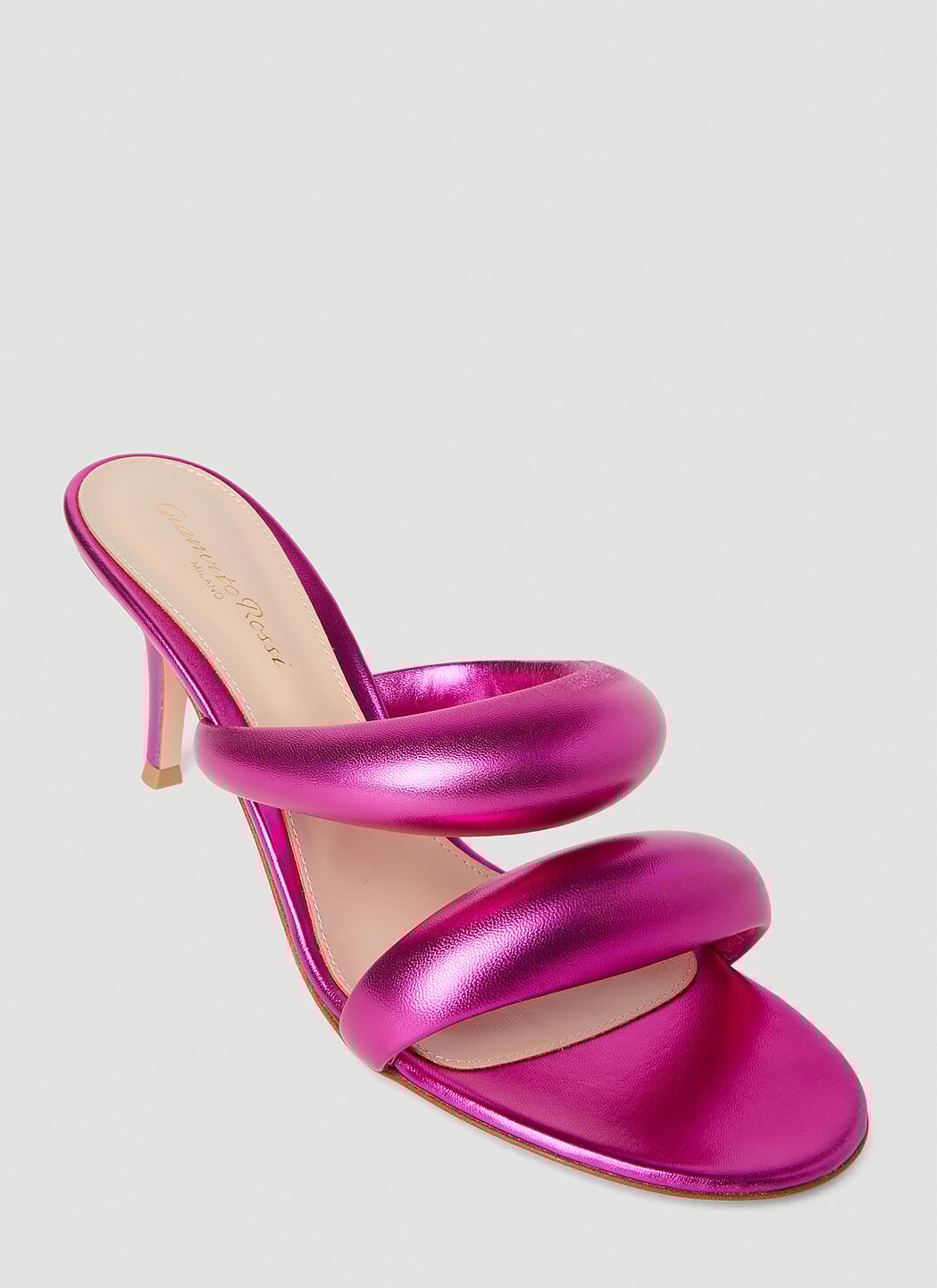 Gianvito Rossi Women s Bijoux Kitten Heel Mules in Pink LN CC
