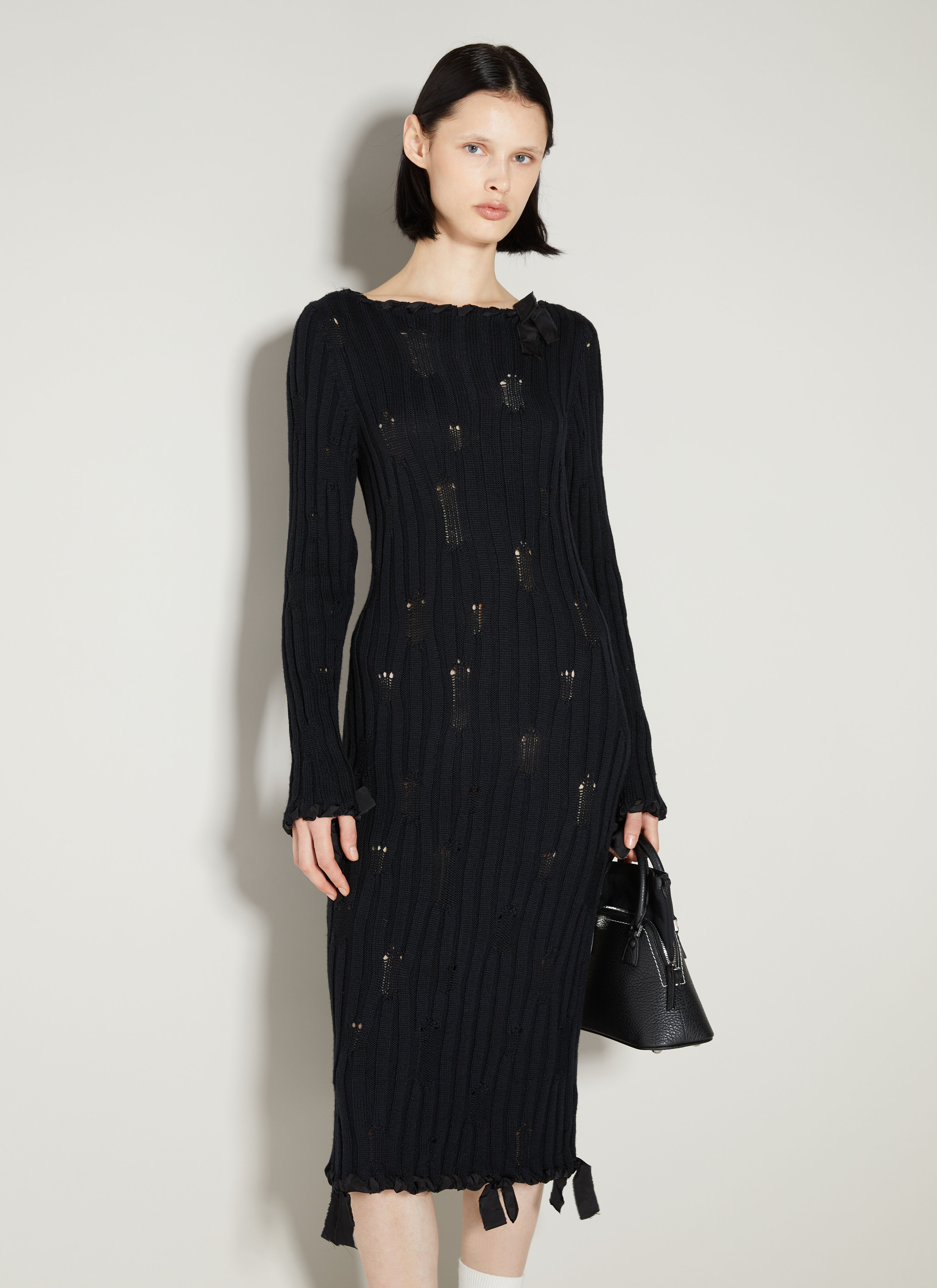 Distressed knit dress discount