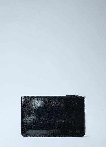 LN-CC® - Toteme: Threefold Naplack Clutch Bag - Black Toteme Threefold Naplack Clutch Bag Black tot0265087