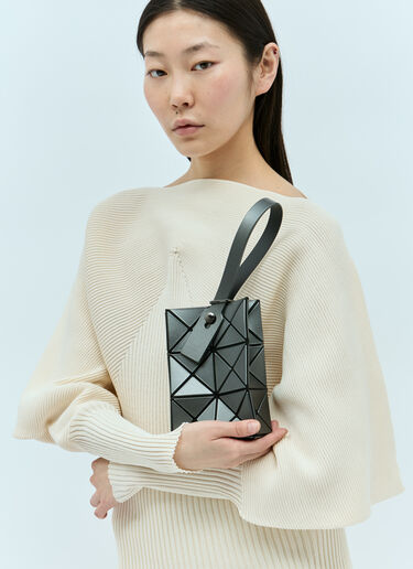 Bao Bao Issey Miyake Lucent Metallic Handbag Grey bao0255006