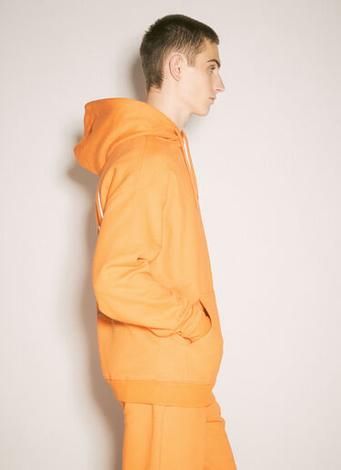 Boiler Room Logo Print Hooded Sweatshirt Orange bor0155005