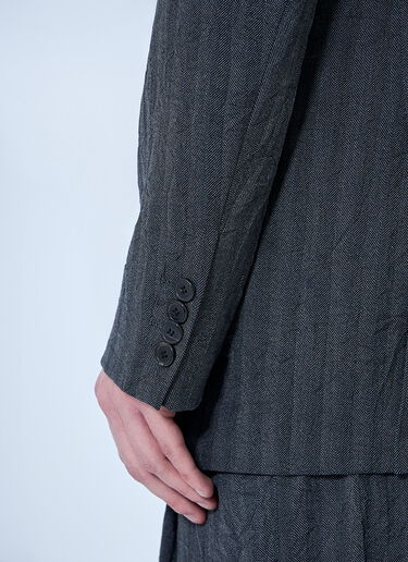 Dries Van Noten Crinkle Blazer Navy dvn0160028