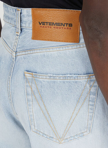VETEMENTS Destroyed Cut-Up Jeans Light Blue vet0147004
