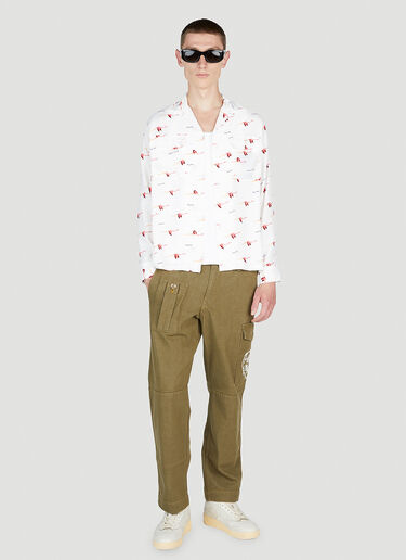 Human Made Flamingo Shirt White hmd0152004