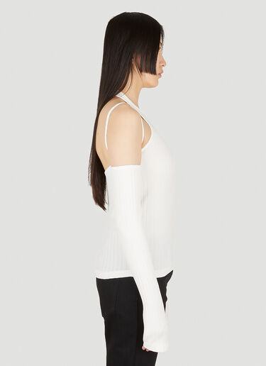 Helmut Lang Luxe Pima Long Sleeve Top White hlm0247020