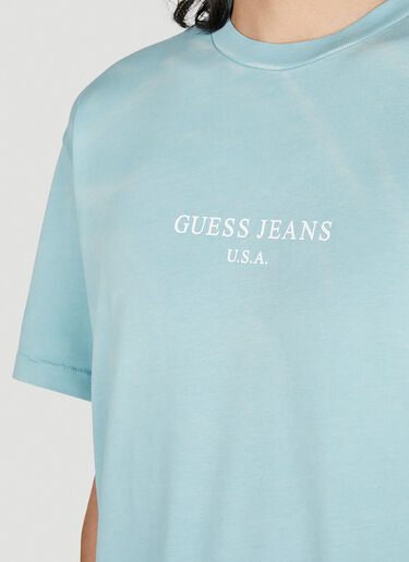 Guess USA 复古徽标 T 恤 蓝色 gue0152008