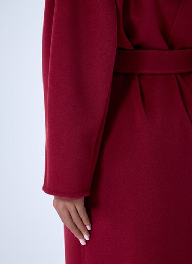Max Mara Wool-and-Cashmere-Blend Coat Red max0263005