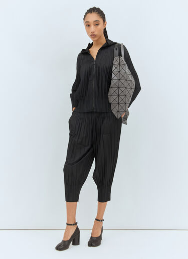Pleats Please Issey Miyake 毛绒锥形裤 黑色 plp0258011