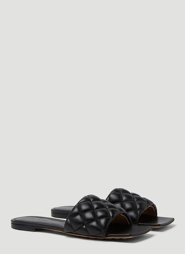 Bottega Veneta Padded Flat Sandals Black bov0249070