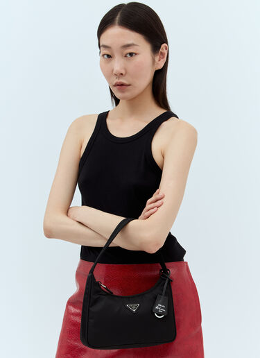 Prada Re-Edition 2000 Mini Shoulder Bag Black pra0249045