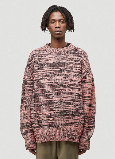 OAMC Contrast Knitted Sweatshirt Pink oam0144005