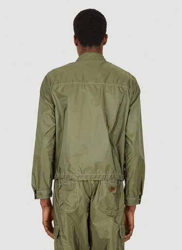 Prada Logo Plaque Pocket Jacket Green pra0147109
