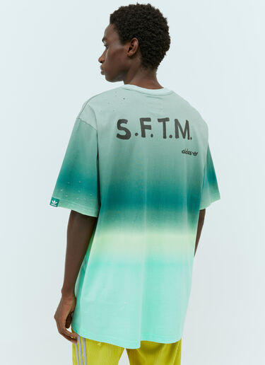 adidas x Song for the Mute ロゴプリントグラデーションTシャツ グリーン asf0154007