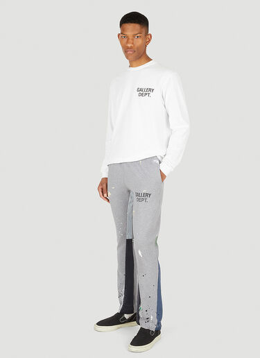 Gallery Dept. Logo Print Flare Track Pants Grey gdp0147035